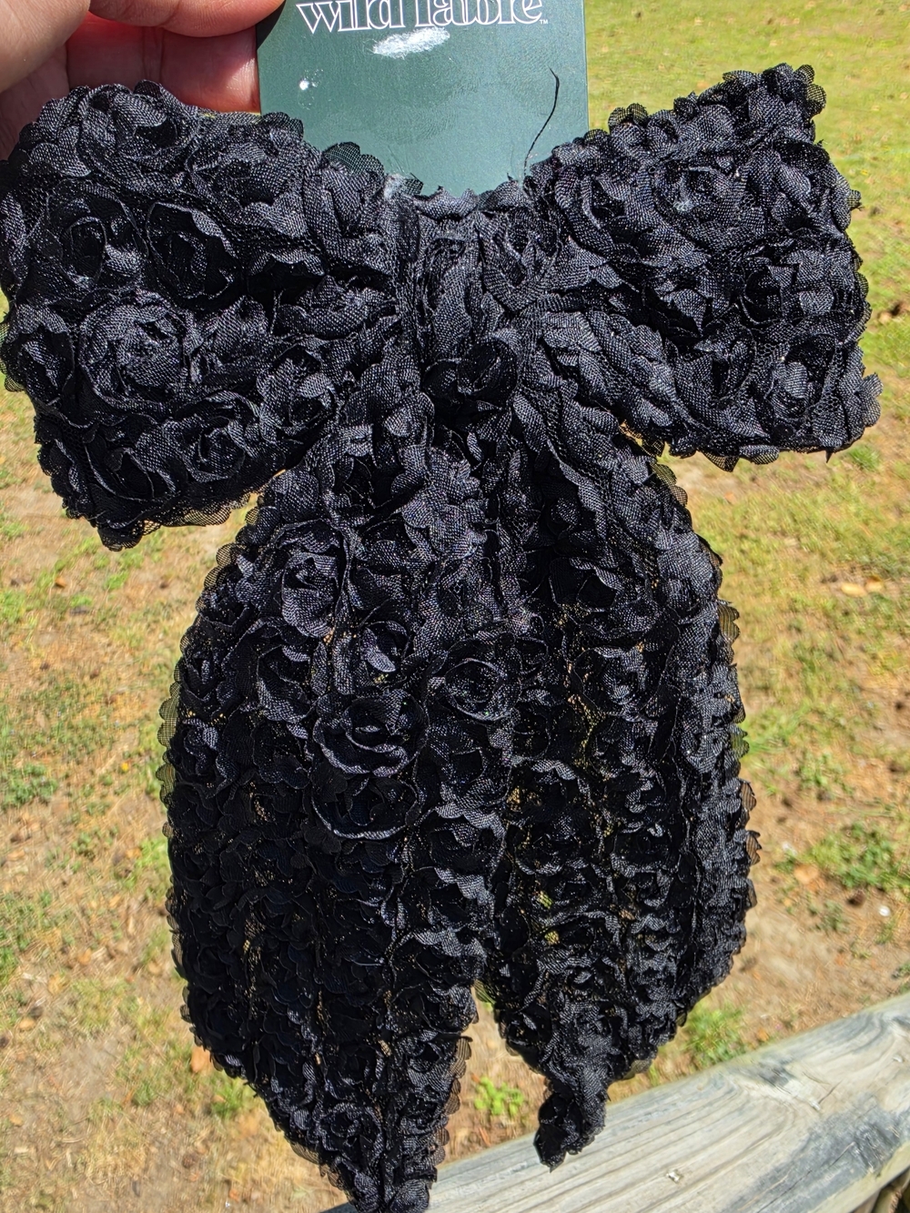 Set Of 3.. wild fable Black Rosette Bow Hair Accessory
